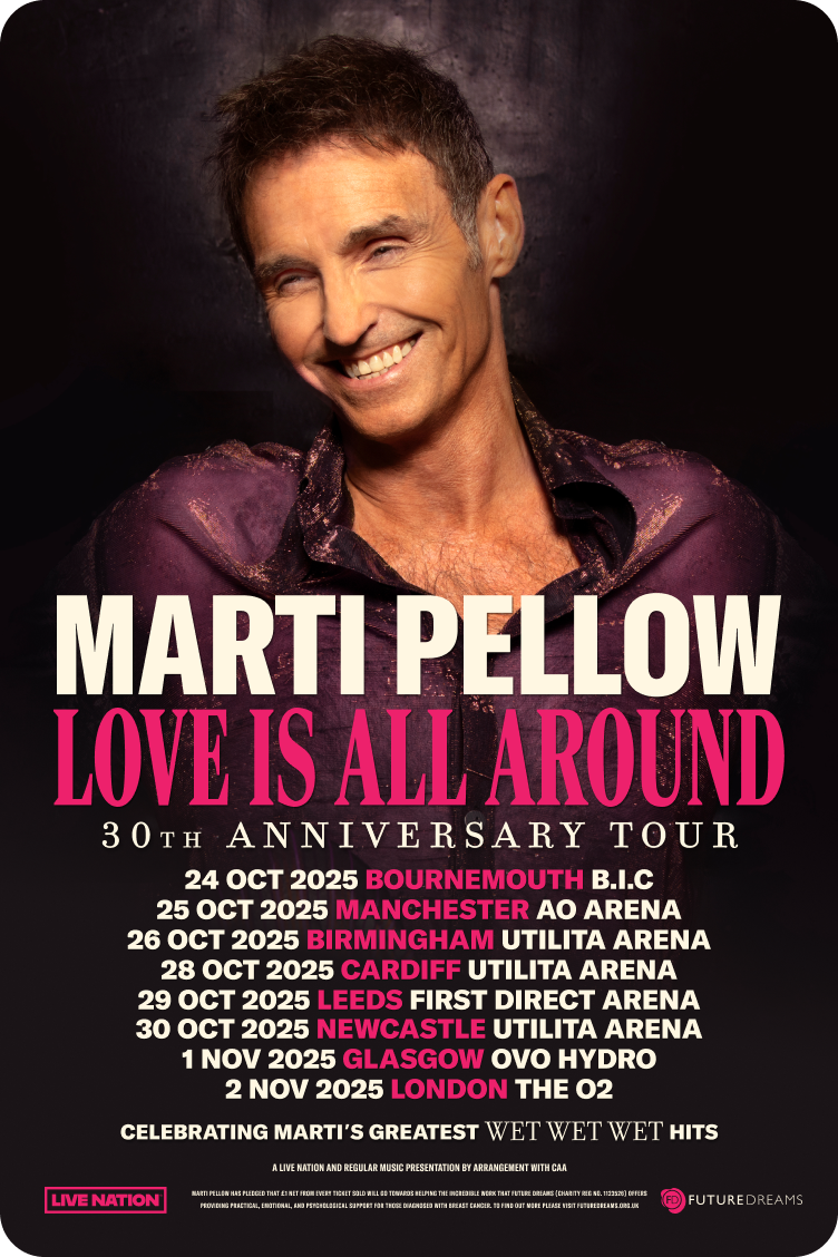 Marti Pellow Love is All Around 30th Anniversary Tour Poster